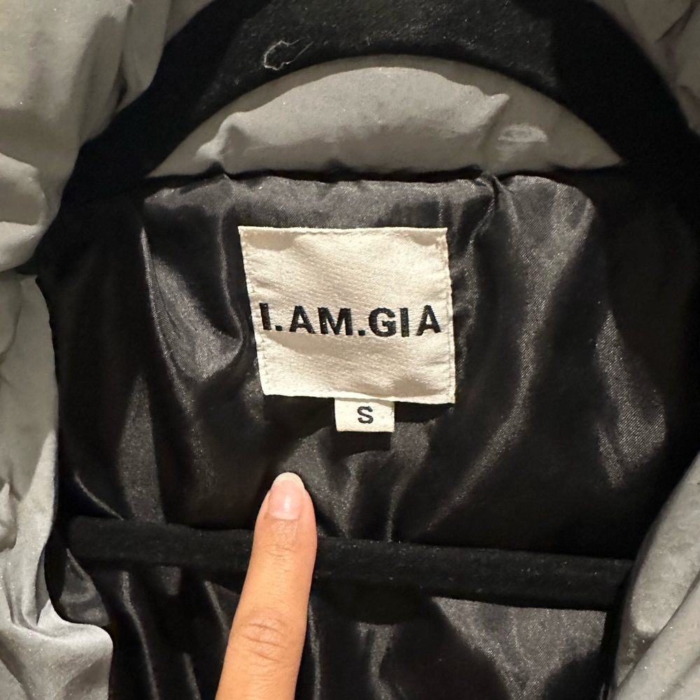 I.AM.GIA Silver Reflective Puffer Jacket - Picture 4 of 7